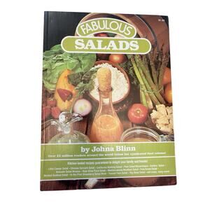 Fabulous - Salad Recipes by Johna Blinn - Paperback Cookbook Vintage